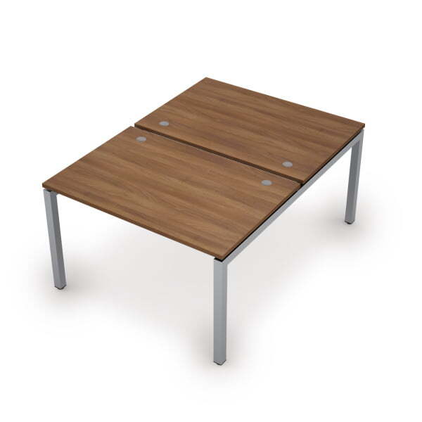 6МБ.5288 Бенч-система на 2 рабочих места (1200x1635x750) (Шамони темный/Алюминий матовый)