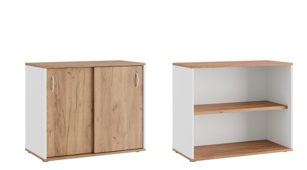 Тумба с раздвижными фасадами Foil (900х450х750) (Дуб крафт золотой)