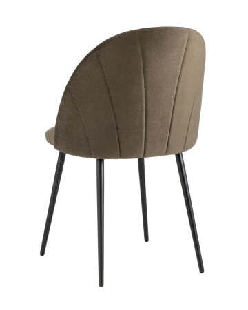 Стул Логан велюр коричневый (Стул кухонный Логан коричневый)