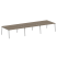 Рабочая станция на 6 рабочих места на А-образном м/к Metal System Style БА.СМ-6.4 4800x1475x750 (Дуб наварра/Серый металл)