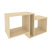 Полка навесная Style Л.ПНС-1 1000x336x540 (Вяз Благородный)