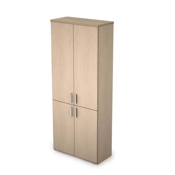 2Ш.005.5 Шкаф для документов высокий закрытый 790x370x1960 (Дуб)