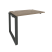 Наборный элемент рабочей станции на О-образном м/к Onix O.MO-1.NRS-1.7 980x720x750 (Тиквуд Темный/Белый Металл)