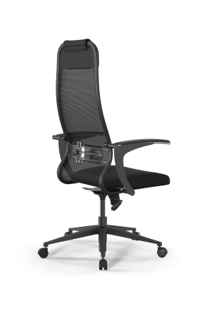 Кресло для руководителя Метта Sit 10 B1-111U - X2+UMF(X1) /Ub00/Wh00/U0mL-b(M09.B11.G19.W02) (Черный)