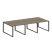 Рабочая станция Metal System Style БО.СМ-6.1 3000x1475x750 (Дуб Наварра/Серый металл)