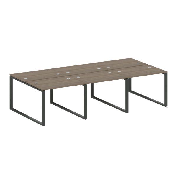 Рабочая станция Metal System Style БО.СМ-6.1 3000x1475x750 (Вяз/Антрацит металл)