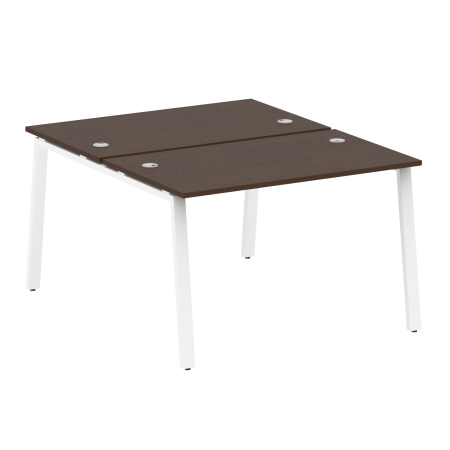 Рабочая станция Metal System Style БА.РАС-СП-2.2 1200x1475x750 (Венге Цаво/Белый металл)