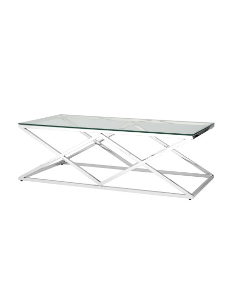 Журнальный стол 120*60 ИНСИГНИЯ серебро (Журнальный стол Инсигния серый)