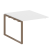 Проходной наборный элемент переговорного стола Metal System Style БО.ППРГ-1 1000x1235x750 (Дуб Наварра/Серый металл)