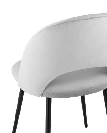 Стул Меган велюр светло-серый (Стул Меган светло-серый)