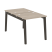Рабочая станция на деревянных опорах Onix Wood OW.D.RS-2.0.7 780x1475x750 (Тиквуд Светлый/Дуб Темный)