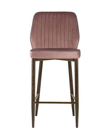 Стул полубарный Лоренс велюр пыльно-розовый (Стул полубарный Лоренс пыльно-розовый)