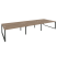 Рабочая станция на О-образном м/к Onix O.MO-D.RS-6.4.8 4740x1635x750 (Тиквуд Темный/Белый Металл)