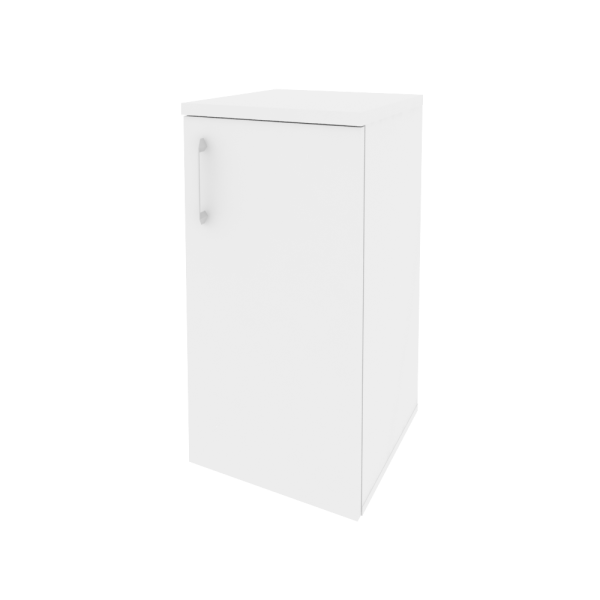 Шкаф низкий узкий правый Onix O.SU-3.1R 400x420x823 (Белый Бриллиант)