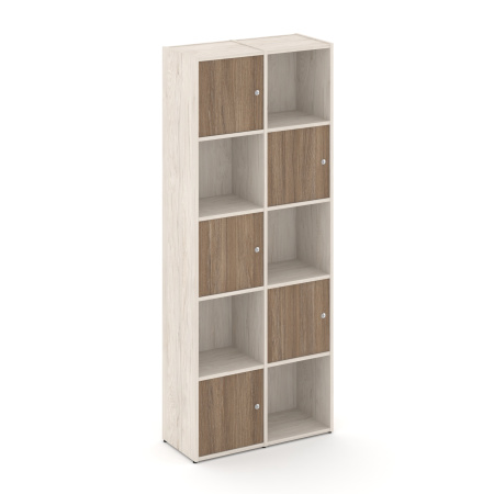 Стеллаж Locker Plus LK.K-008 798x350x1983 (Денвер Светлый | Дуб Аризона)
