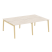 Рабочая станция на деревянных опорах Onix Wood OW.D.RS-4.2.8 2360x1635x750 (Тиквуд Светлый/Дуб Темный)