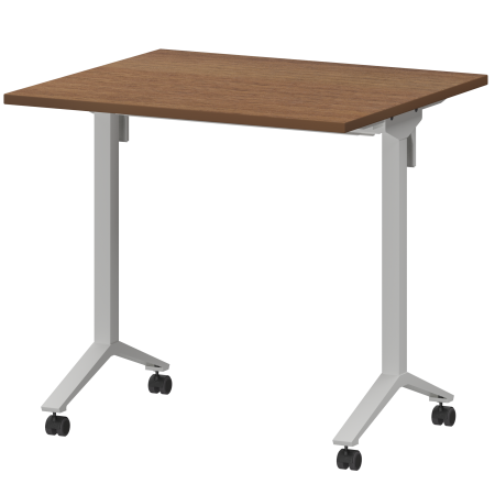 Стол мобильный складной Моби МБ22-80.70 800x700x750 (Орех/Белый)