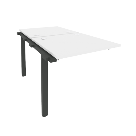 Наборный элемент рабочей станции на м/к Onix O.M-2.NRS-0.8 780x1635x750 (Белый Бриллиант/Черный металл)