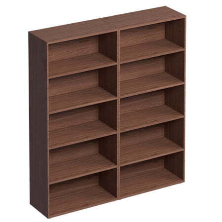 Шкаф высокий открытый ISixty A200GG/180 1800x450x2000 (Кожа коричневая)