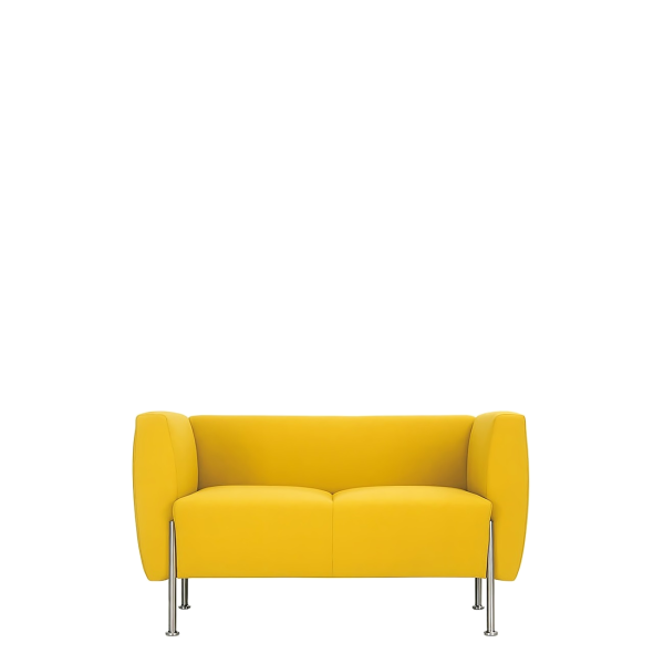 Диван офисный Бокс (М-37) 2-х местный (Желтый)