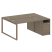 Рабочая станция Metal System Style БО.РС-СТП-2.3 1812x1475x750 (Дуб Наварра/Серый металл)