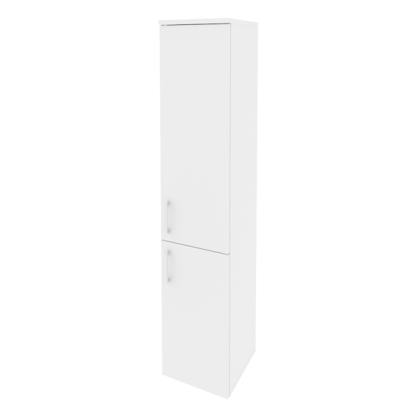 Шкаф высокий узкий правый Onix O.SU-1.3R 400x420x1977 (Белый Бриллиант)