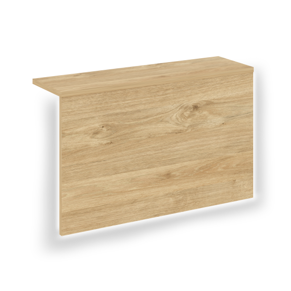 Накладка с подсветкой прямая высокая на 2 модуля О.R-F.MP.V-78 Onix О.R-NP.V-78.2.S 1100x327x674 (Тиквуд Светлый)