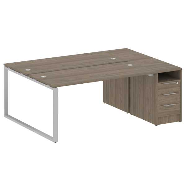 Рабочая станция Metal System Style БО.РС-СТП-2.4 2012x1475x750 (Вяз/Серый металл)