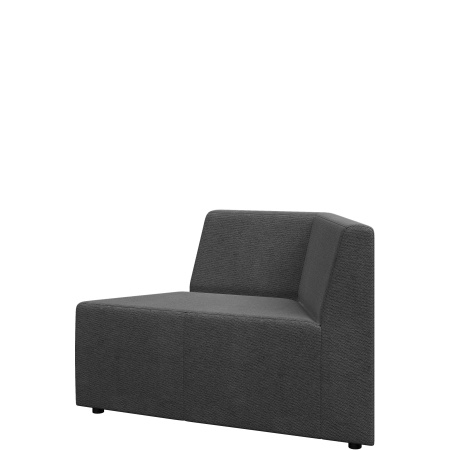 Диван Оригами. Модуль 1-местный левый. (Модуль 1-местный левый bravo_a_dark_grey)
