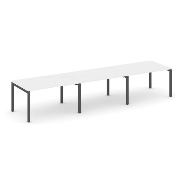 Стол переговорный SN-5P.SPRG-024.3 (4740х980х750) (Белый/Металл Антрацит)