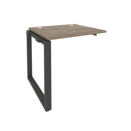 Наборный элемент рабочей станции на О-образном м/к Onix O.MO-1.NRS-0.7 780x720x750 (Тиквуд Темный/Черный металл)