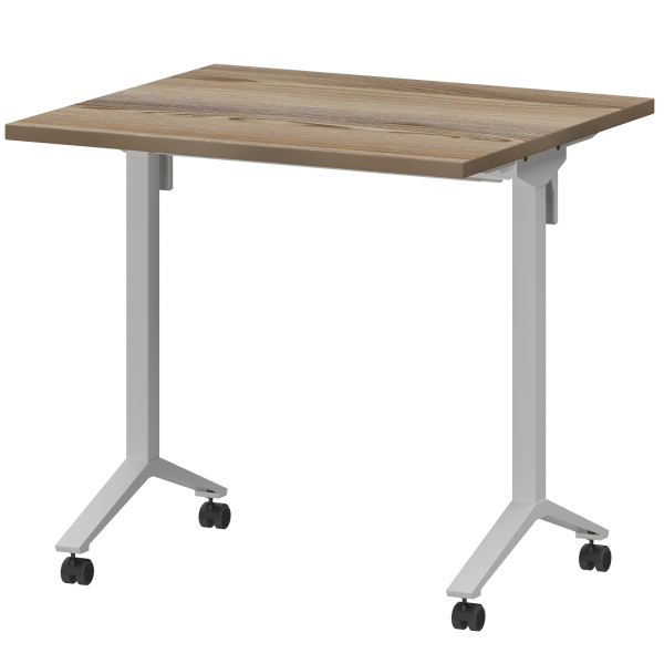 Стол мобильный складной Моби МБ25-80.70 800x700x750 (Дуб сафари/Белый)