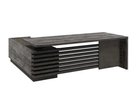 Стол с опорной тумбой, правый (без розеток) Vestar Z-222пр.0000 2200x2030x750 (Сосна Пасадена/Бетон Чикаго)