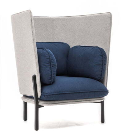 BELLAGIO Кресло высокое (СЕРО-СИНИЙ)