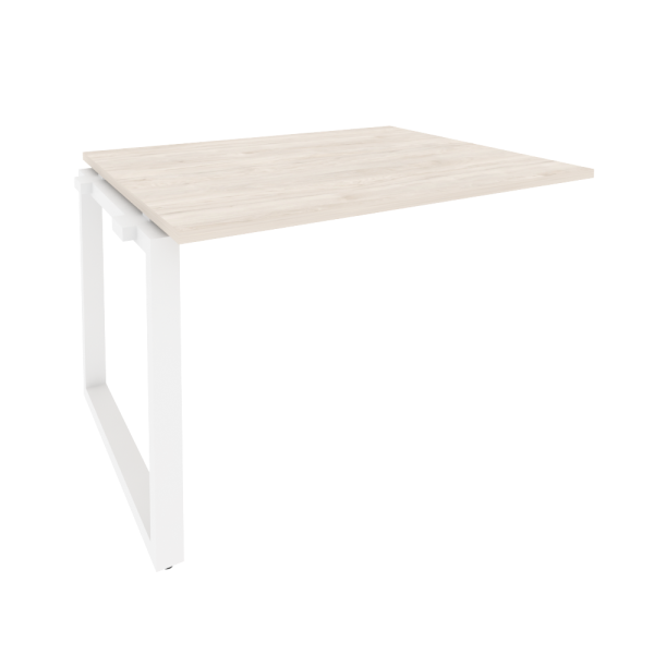 Проходной наборный элемент переговорного стола Onix O.MO-NPRG-2 1180x980x750 (Денвер Светлый/Белый Металл)