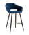 Стул барный Саймон велюр тёмно-синий (Стул барный Саймон темно-синий)