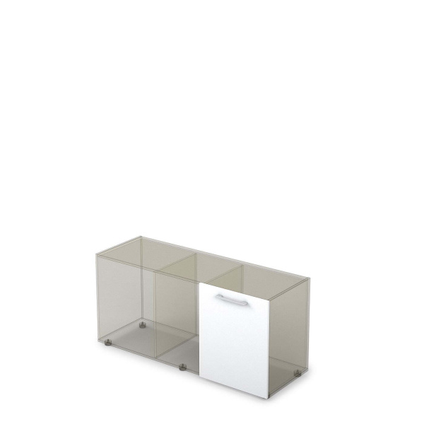 10Т.005.4 Фасад тумбы широкий (477x16x596) (Белый премиум)