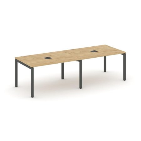 Стол переговорный SN-5P.SPRG-014 (3160х980х750) (Тиквуд Светлый/Металл Антрацит)