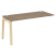 Наборный элемент рабочей станции на деревянных опорах Onix Wood OW.1.NRS-4.7 1580x720x750 (Тиквуд Светлый/Дуб Темный)