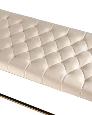 Банкетка ИНСИГНИЯ велюр бежевый сталь золото (Банкетка Инсигния бежевый)