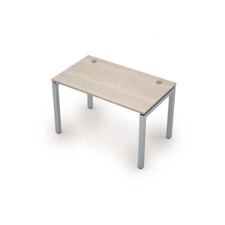 6М.508 Стол рабочий (1200x700x750) (Шамони светлый/Алюминий матовый)