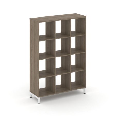 Каркас стеллажа 4 яруса SN.KS-430 (1121х400х1615) (Вяз Благородный/Металл Белый)