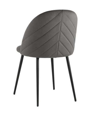 Стул Фолио велюр тёмно-серый (Стул Фолио темно-серый)