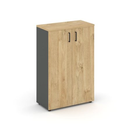 Шкаф средний широкий SN.STS.E-204 (796х400х1203) (Антрацит/Тиквуд Светлый)