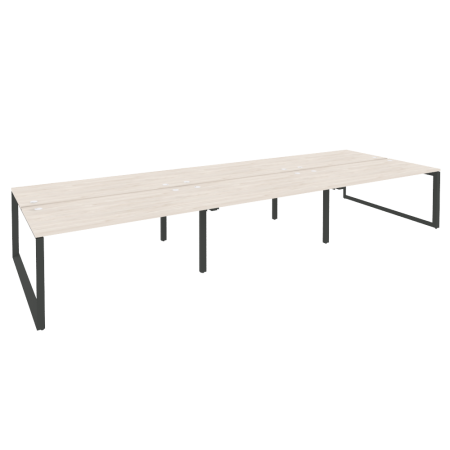 Рабочая станция на О-образном м/к Onix O.MO-D.RS-6.4.8 4740x1635x750 (Денвер Светлый/Черный металл)