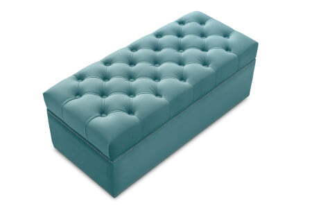 Банкетка Marcele 900 (920x420x450) Аквамарин (Аквамарин)