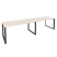 Рабочая станция на О-образном м/к Onix O.MO-RS-2.4.8 3160x800x750 (Тиквуд Темный/Белый Металл)