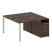 Рабочая станция с опорной тумбой Metal System Style БП.РС-СТП-2.1 1412x1475x750 (Дуб Наварра/Серый металл)