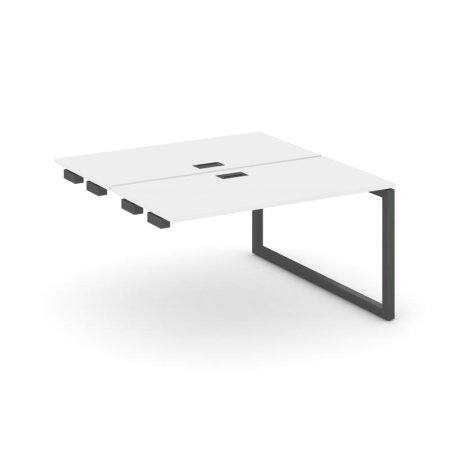 Стол-приставка к опорным элементам SN-5O.DPRS-023 (1380х1632х750) (Белый/Металл Антрацит)