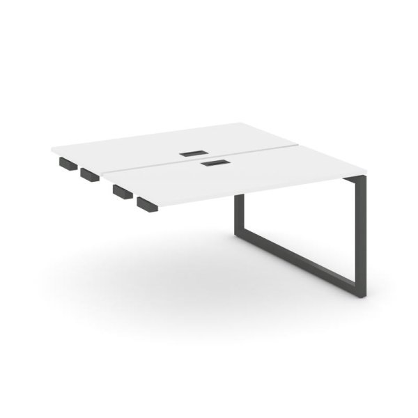 Стол-приставка к опорным элементам SN-5O.DPRS-013 (1380х1432х750) (Белый/Металл Антрацит)